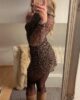 Que dit ma robe léopard sur moi ? Cléo transfem de Châtellerault